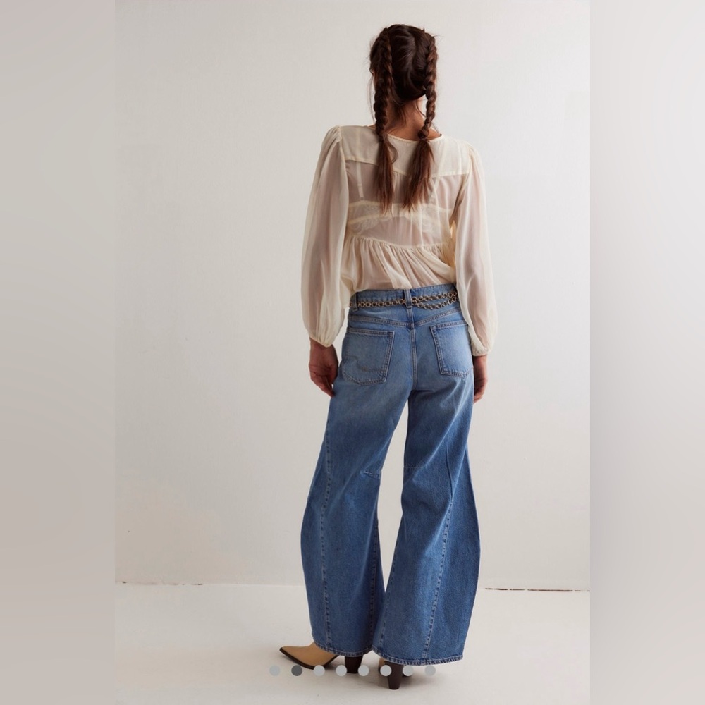 We The Free Eden High Slouchy Flare Jeans - Picture 2 of 4